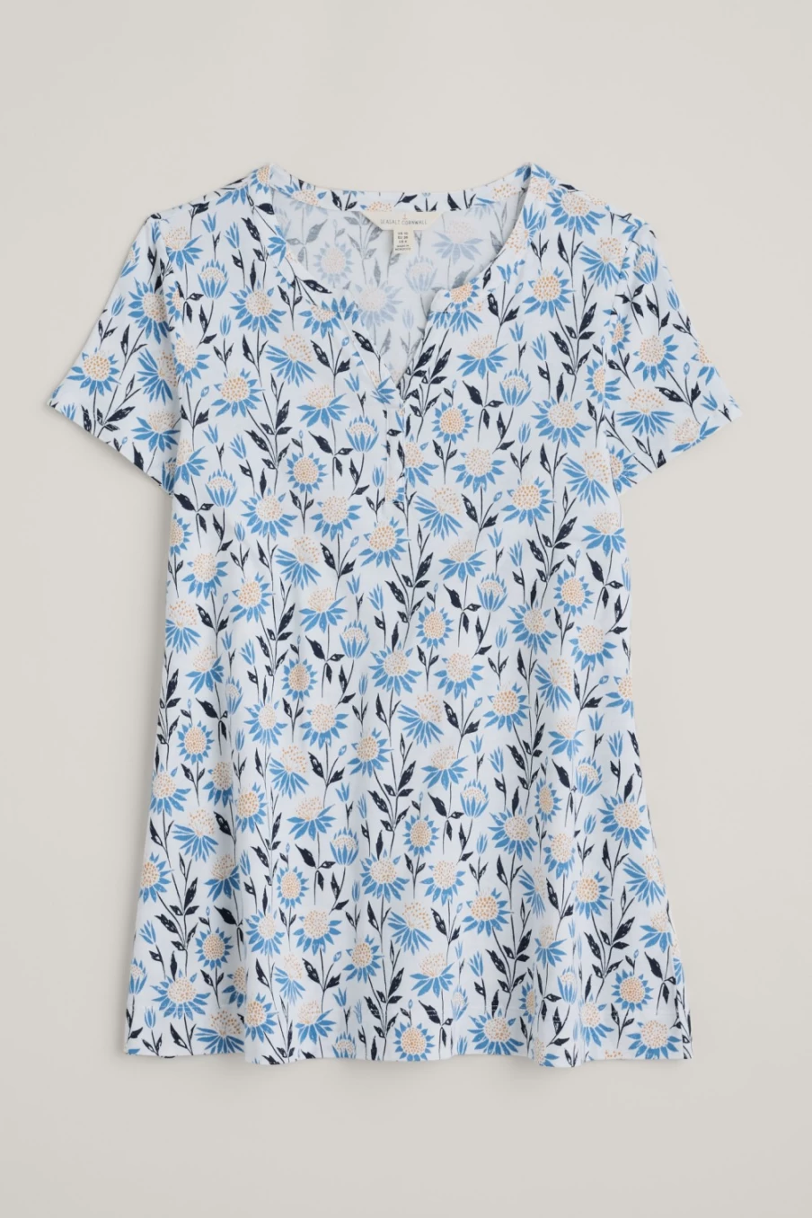 "Seasalt Cornwall Women's Short-Sleeved Risso Top – Stylish Casual Blouse"