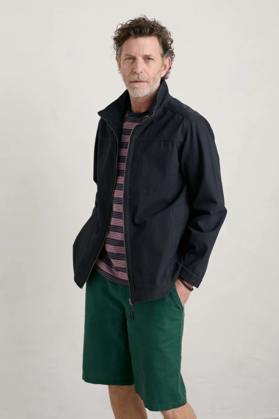 Seasalt Cornwall Men's Inkwell Barwis Jacket – Waterproof Outdoor Coat for Men