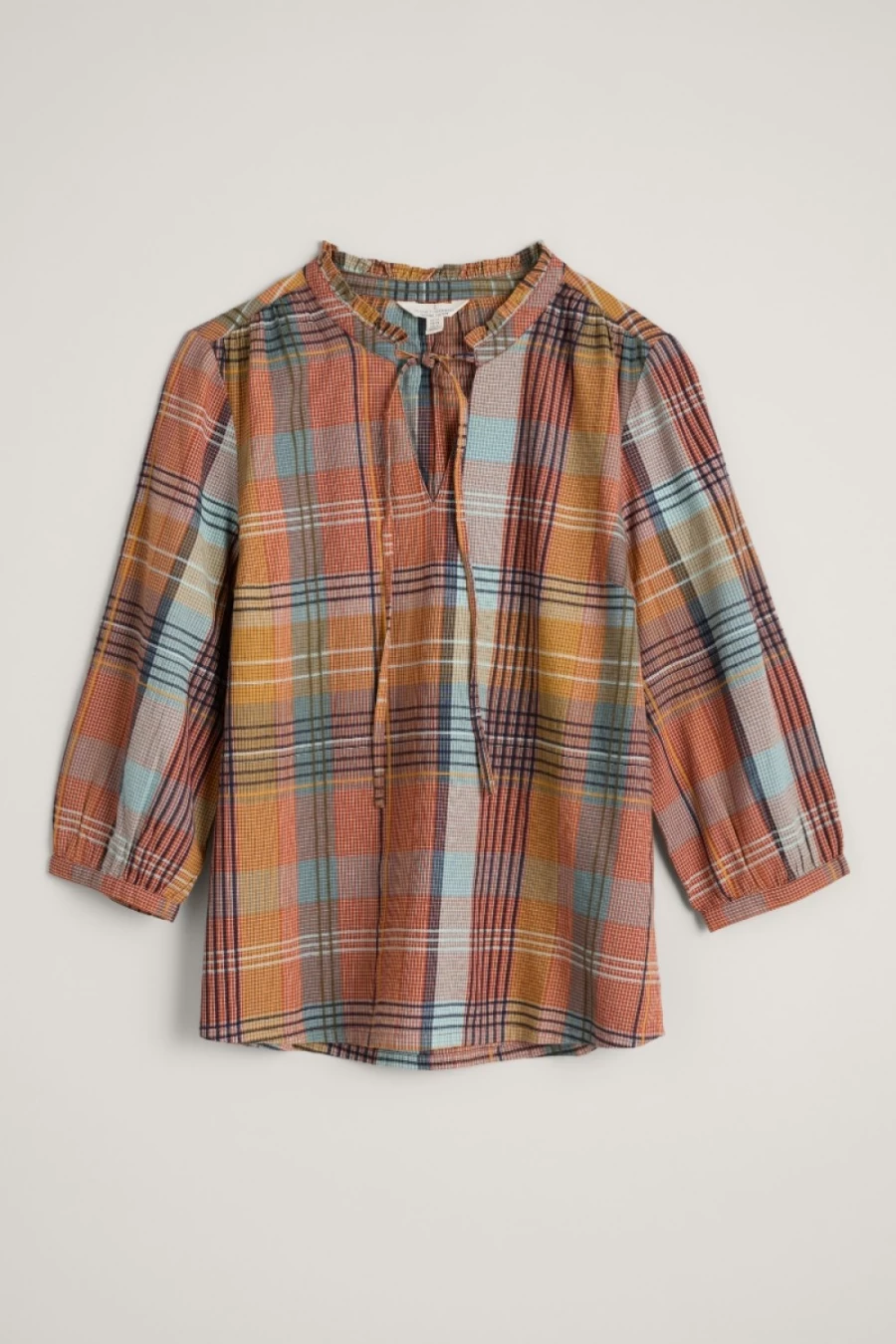Seasalt Cornwall Women's 3/4 Sleeve Top in Gladsome Terracota - Winnard Style