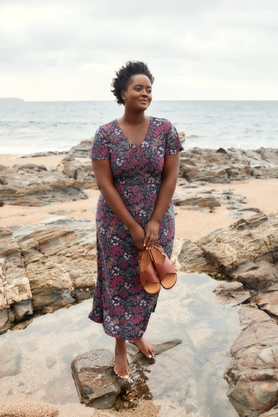 Seasalt Cornwall Women's Chateaux Maxi Dress - Flowy Summer Beach Dress with Vintage Floral Print
