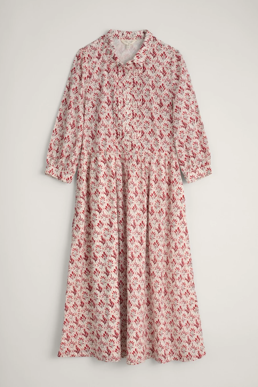 Seasalt Cornwall Women's True Letter Long Sleeve Dress in Seaweed Stitch Chalk