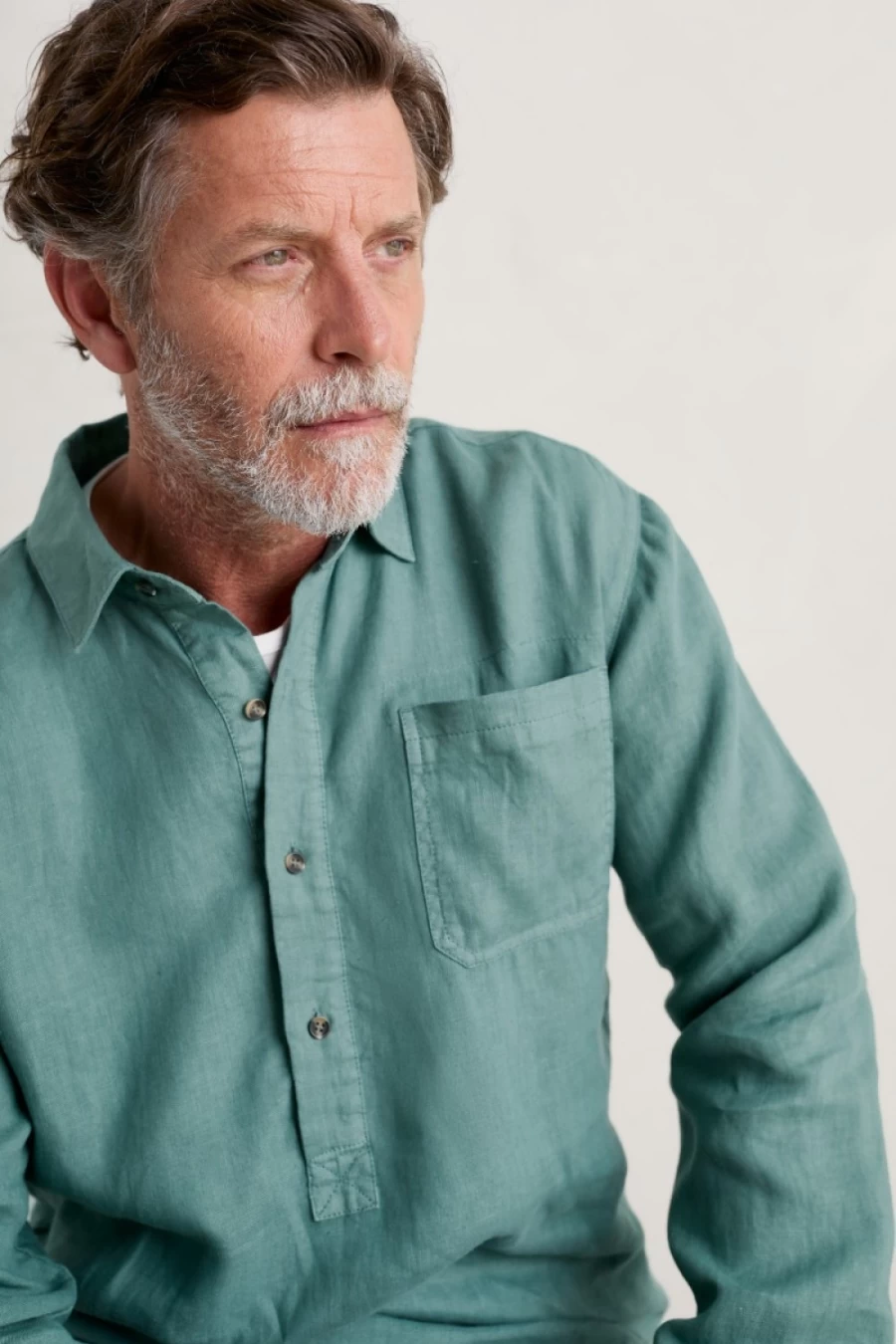 Seasalt Cornwall Men's Artist Linen Shirt - Breathable & Stylish Men's Casual Wear