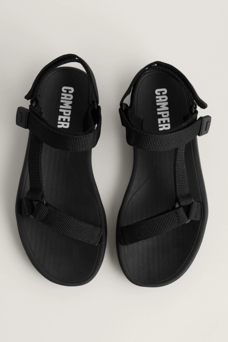 Seasalt Cornwall Women's Black Camper Strapped Flat Sandals | Comfortable Beach Footwear
