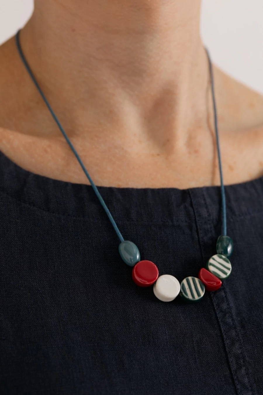 Seasalt Cornwall Women's Milk Atlantic Mix Singers Necklace - Elegant Musical Note Pendant