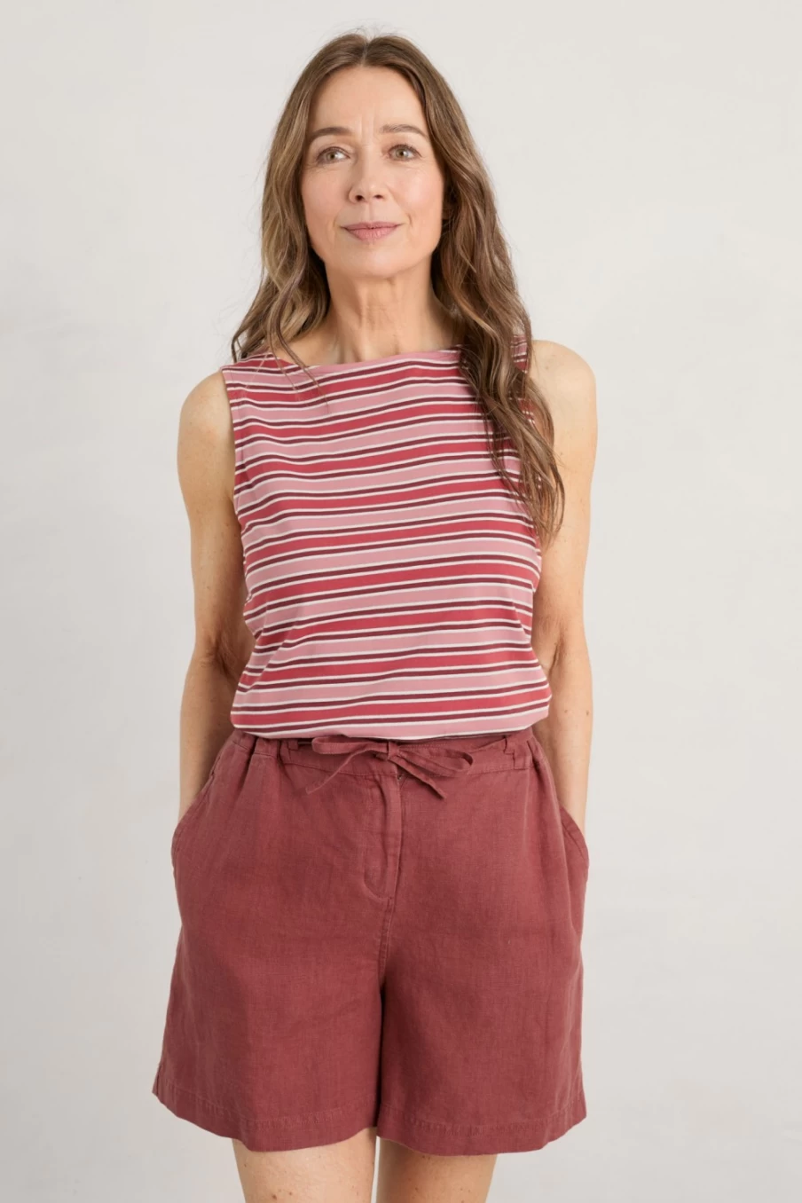 "Seasalt Cornwall Women's Odessa Wild Rose Sailor Vest"