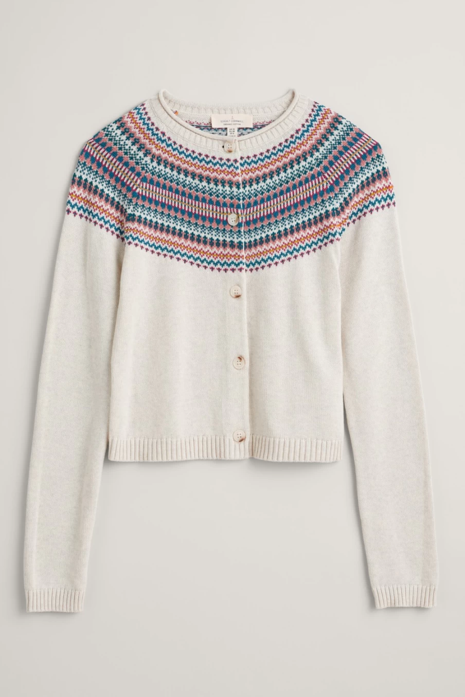 "Seasalt Cornwall Women's Sweet Pea Organic Cotton Cardigan"