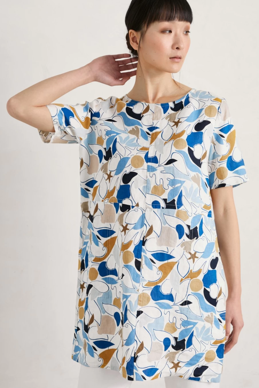 "Seasalt Cornwall Women's Soft Shading Linen Tunic Top"