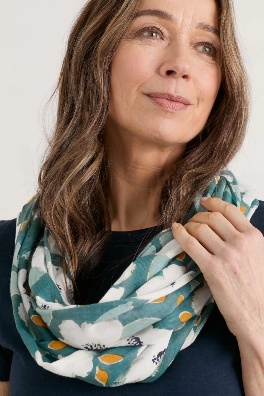 Seasalt Cornwall Women's Ballard Point Circle Scarf - Soft Wool Winter Wrap
