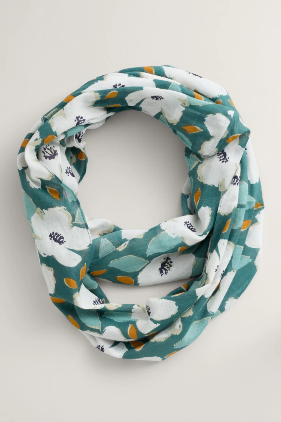 Seasalt Cornwall Women's Ballard Point Circle Scarf - Soft Wool Winter Wrap