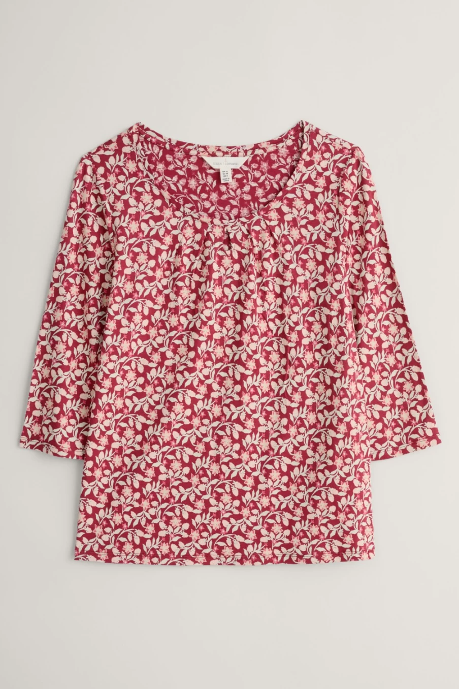 Seasalt Cornwall Women's Appletree 3/4 Sleeve Blouse | Floral Print Top