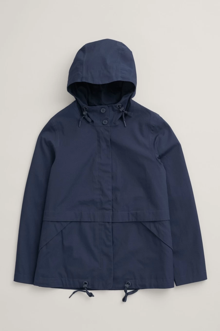 "Seasalt Cornwall Women's Blue Depth Waterproof Jacket – Lightweight Raincoat for Outdoor Activities"
