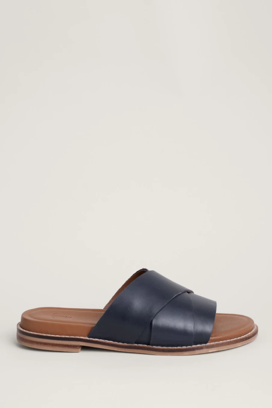 Seasalt Cornwall Women's Fleetwing Leather Mules – Comfortable Slip-On Shoes