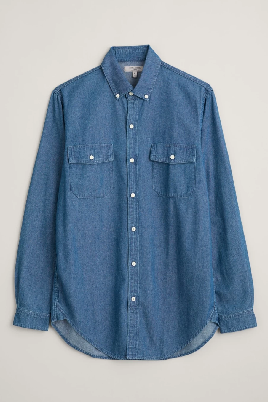 "Seasalt Cornwall Men's Chambray Blue Tall Tale Shirt"