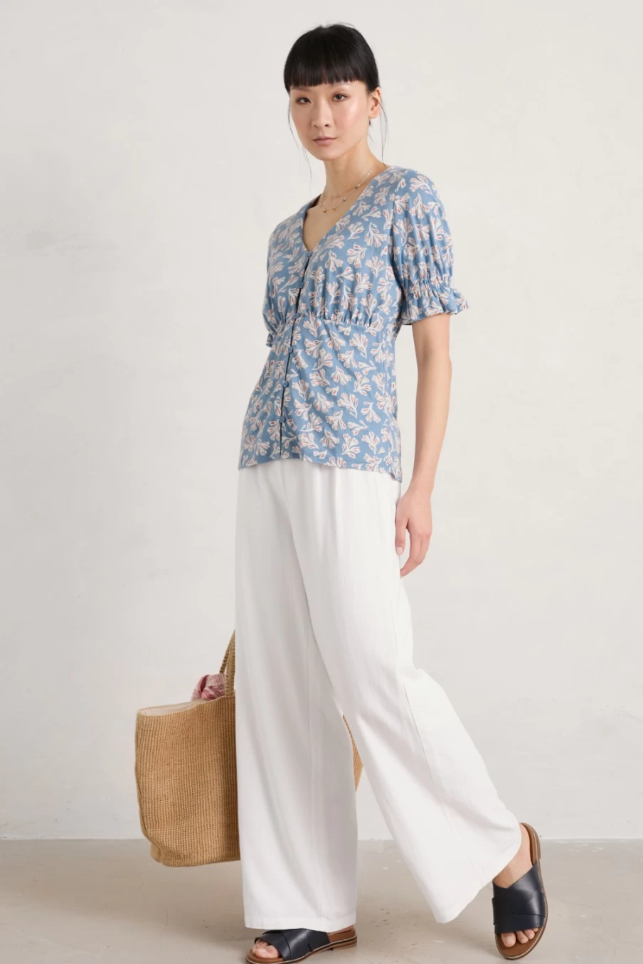 "Seasalt Cornwall Women's Changing Tide Jersey Top – Stylish & Comfortable Coastal Wear"