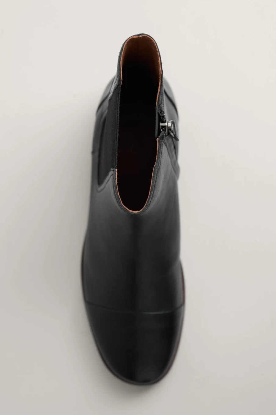 Seasalt Cornwall Women's Black Leather Chelsea Boots - Penglow Style