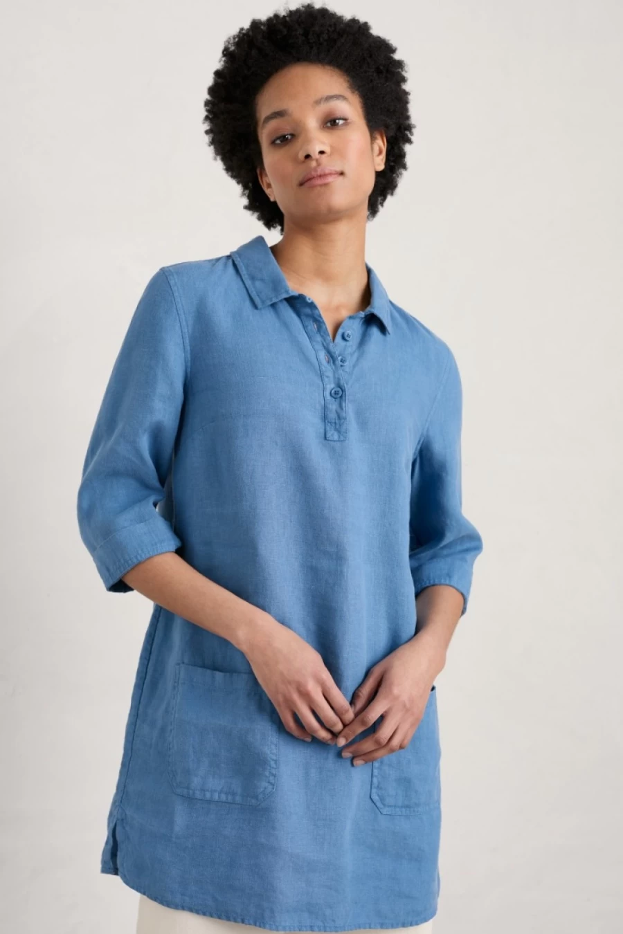 "Seasalt Cornwall Women's Artist'S Journey Linen Shirt – Stylish & Comfortable Summer Top"