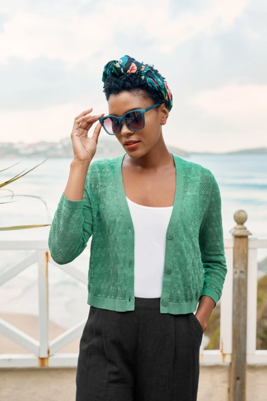 "Seasalt Cornwall Women's Sweet Day Cotton Cardigan – Soft Comfort Knitwear"